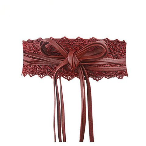 Image of Elastic Lace Black Belts for Women Luxury Brand Designer Belts for Costumes Jeans Belt Female Wedding Dress Waistband