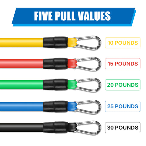 Image of 11PCS/ 13PCS Fitness Resistance Bands Workout Exercise Yoga Set Fitness Tube Yoga Stretch Training Home Gyms Elastic Pull Rope Resistance bands