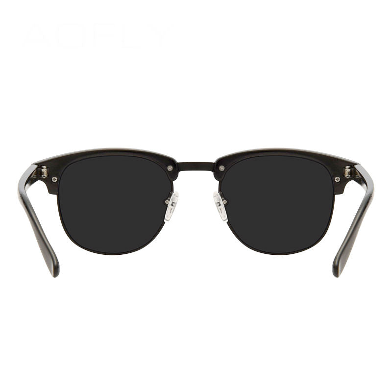 Classic Half Metal Polarized Sunglasses Men Women Brand Designer Glasses Mirror Sun Glasses Fashion