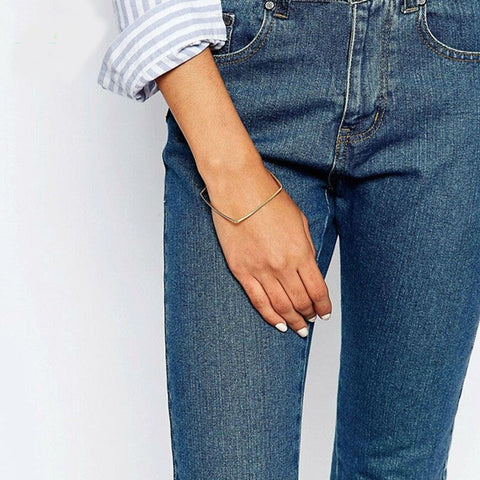 Image of Minimal Modern Jewelry Square/Round Geometric Bracelets & Bangles