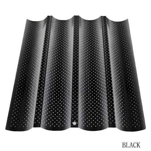 Image of 1pc! 4 Slot Wave Method Stick Mold Four Way French Bread Baking Pan U - Shaped Baking Mold High Temperature Resistant