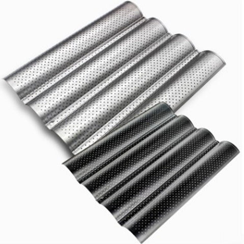 Image of 1pc! 4 Slot Wave Method Stick Mold Four Way French Bread Baking Pan U - Shaped Baking Mold High Temperature Resistant