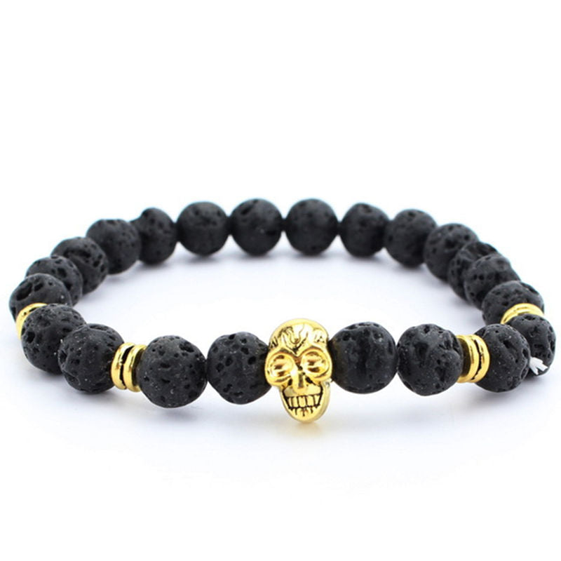 High quality matte beads bracelets Spartan warrior Mask bracelet