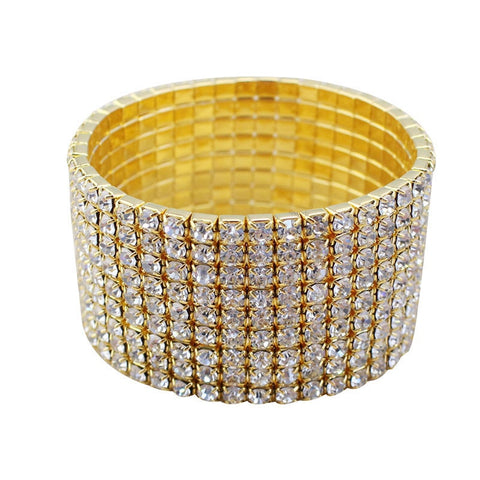 Image of Hot Bling Rhinestone Stretch Bangle Bracelet