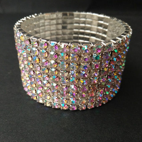 Image of Hot Bling Rhinestone Stretch Bangle Bracelet