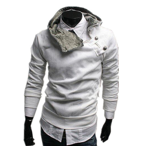 Image of 2017 Men's Casual Hoodies Mens Turtleneck Hooded Jumper Thicken Warm Sweatshirts Big Size M-3XL