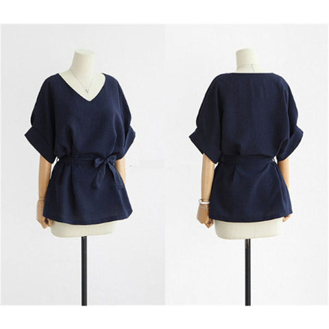 Image of Plus Size Blouse Linen Tunic sizes to 5XL