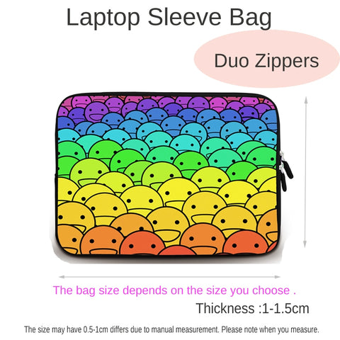 Image of Notebook Cases 7/10/12/13/14/15/17 inch Laptop Sleeve Bag Portable Pouch Neoprene Shockproof Bag
