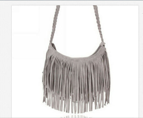 Image of 3 Colors fringed Tassel Bags Fringe Messenger Shoulder Tassel Bag Handbag Crossbody Satchel Tote Tassel HandbagShoulder Bags