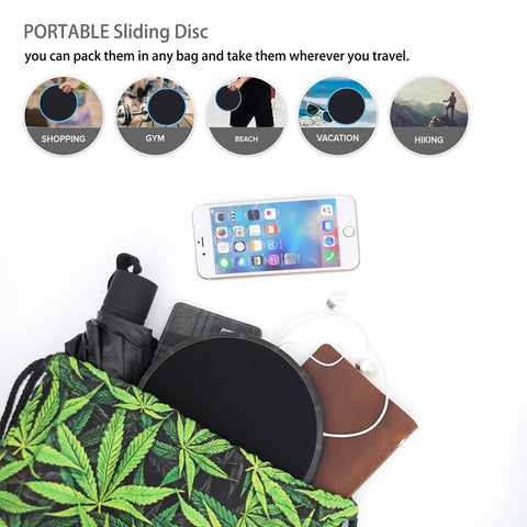 Image of 2Pcs Professional Gliding Discs Yoga Slider Fitness Disc Exercise Sliding Plate Pilates workout Abdominal Training Equipment Accessories