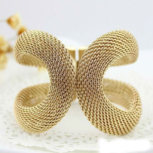 Amazing Antique Gold Plated Infinity Bracelet + Free Shipping