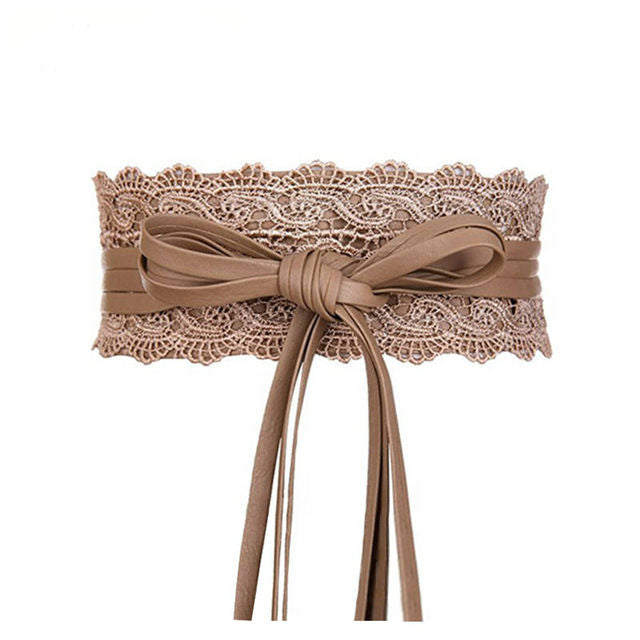 Elastic Lace Black Belts for Women Luxury Brand Designer Belts for Costumes Jeans Belt Female Wedding Dress Waistband