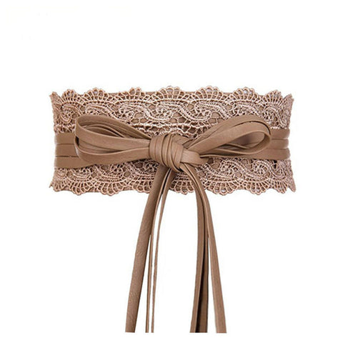 Image of Elastic Lace Black Belts for Women Luxury Brand Designer Belts for Costumes Jeans Belt Female Wedding Dress Waistband