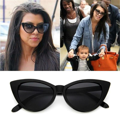 Image of Retro Vintage Cat-Eye Sunglasses Women Eyewear