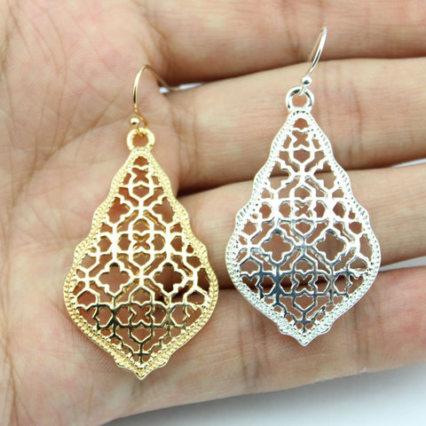 Image of Inspired Hollowed Dangle Drop Earrings