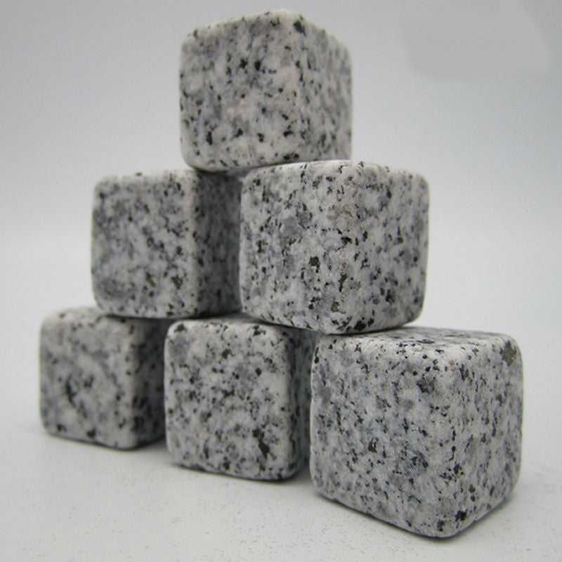 Drixon (6/9pc Set) 100% Natural Whiskey Stones Sipping Ice Cube Whisky Stone Whisky Rock Cooler Wedding Gift Favor Christmas Bar Men's gift