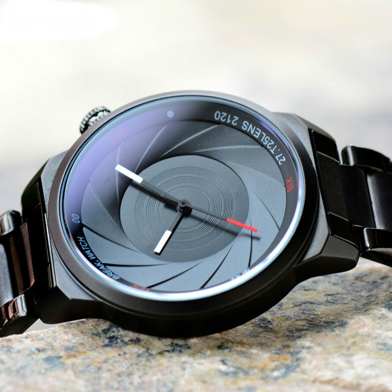 Photographer Series Unique Camera Style stainless band Sport Quartz Wrist Watches