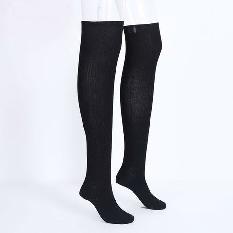 Image of Knit thigh high knee socks long Sexy stockings