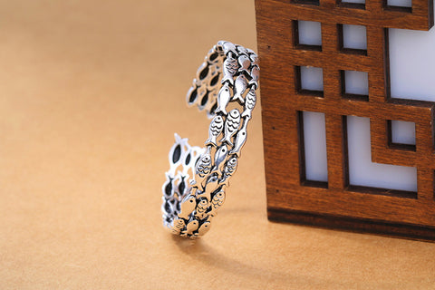 Image of 925 Sterling Silver Fish Bracelet