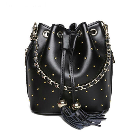 Image of Drawstring Bucket Bag Crossbody Messenger Bags Designer Handbag