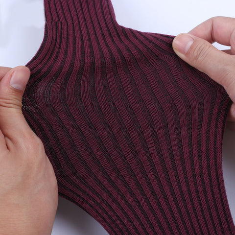 Image of Knit thigh high knee socks long Sexy stockings