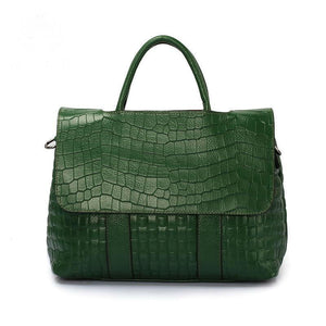 Crocodile Alligator Textured Leather Handbags