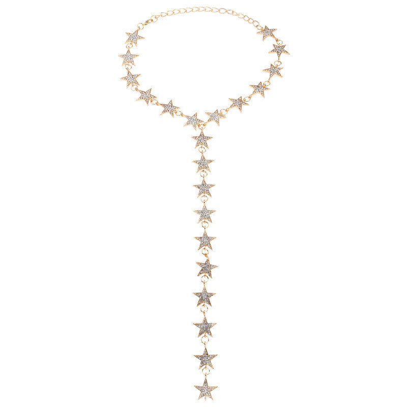 Feel like a Star Multi-Layer Star Drop Necklace