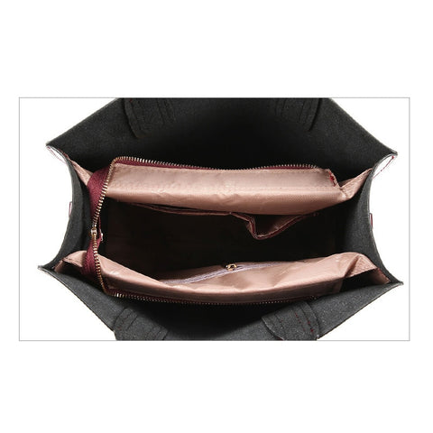 Image of Red Patent Leather Handbag with Shoulder Strap