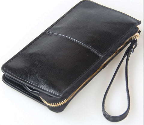 Image of Perfect Wristlet Oil Wax Genuine Leather