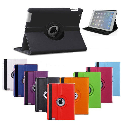 Image of Case For iPad 2 3 4 Leather Rotating Stand Cover For iPad 4 3 2 Tablet Protective Case
