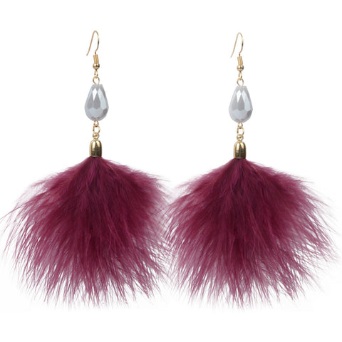 Image of Bohemian Handmade Feather Earrings