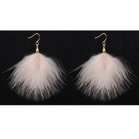 Image of Bohemian Handmade Feather Earrings