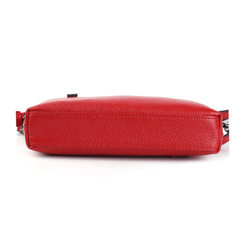 Image of Leather Clutch Genuine Cowhide Leather Small Handbags Cross body