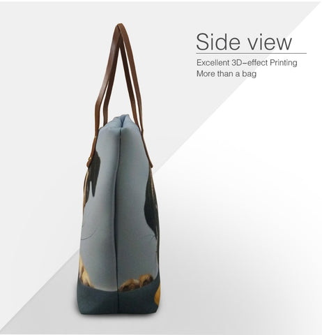 Image of Flamingos Messenger Tote Bag