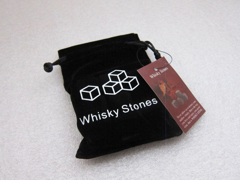 Drixon (6/9pc Set) 100% Natural Whiskey Stones Sipping Ice Cube Whisky Stone Whisky Rock Cooler Wedding Gift Favor Christmas Bar Men's gift