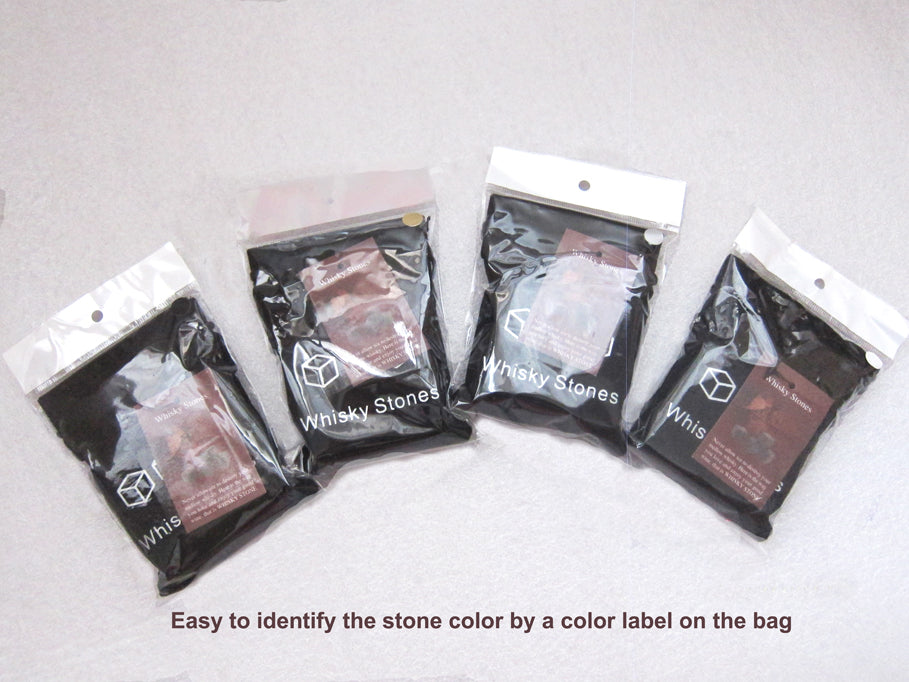 Drixon (6/9pc Set) 100% Natural Whiskey Stones Sipping Ice Cube Whisky Stone Whisky Rock Cooler Wedding Gift Favor Christmas Bar Men's gift