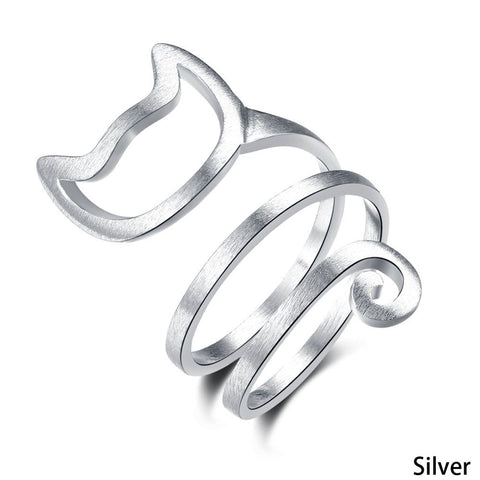 Image of Cat Wrap Adjustable Ring