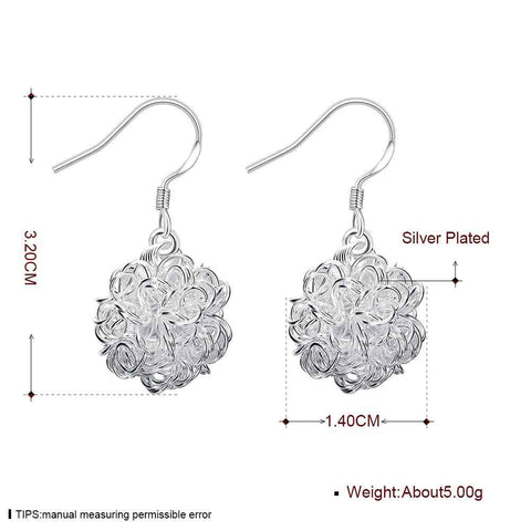 Image of Silver Whimsical Pom-Poms