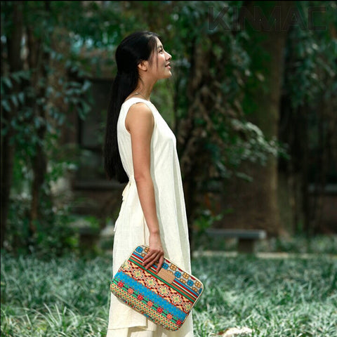 Image of Genuine Bohemia Laptop Bag National Style Shockproof Waterproof Laptop Sleeve Notebook Case For Macbook 10/11/12/13.3/14/15/17"