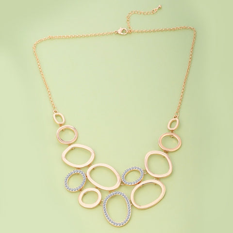 Image of Elegant Ovals & Circles Necklace