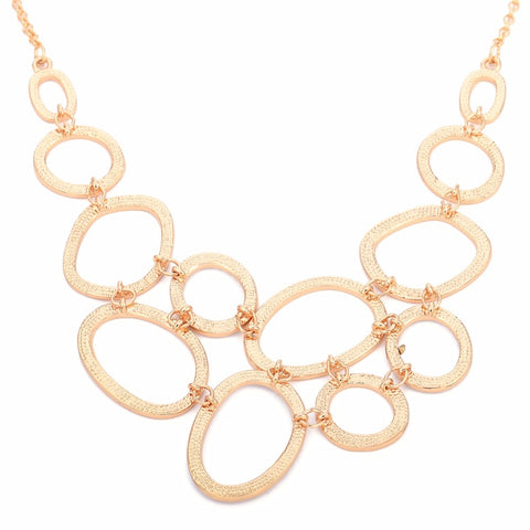 Image of Elegant Ovals & Circles Necklace