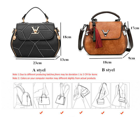 Image of Crossbody handbag in multiple colors
