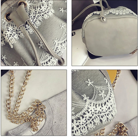 Image of Lace Satchel Cross Body Handbag