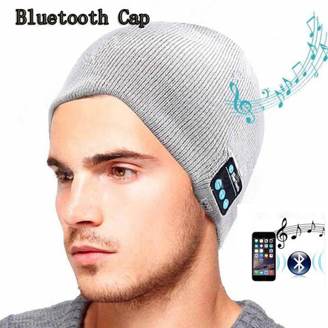 Image of High Quality Bluetooth Smart Cap Headphone Headset Earphone Soft Warm Beanie Hat Speaker Music Hat Headphones with Microphone