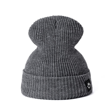 Image of Winter Knitted Unisex Hat Cotton Beanie