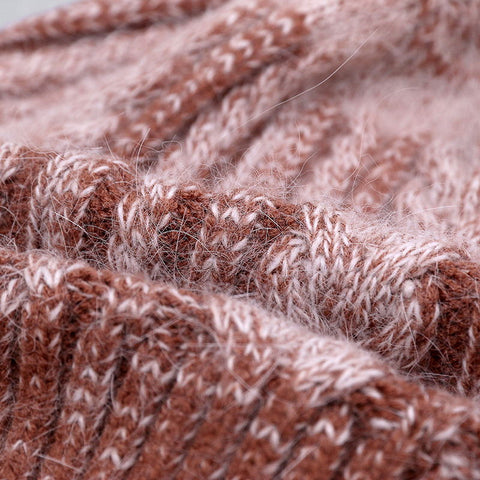 Image of Winter Hat Real Rabbit Fur Unisex Beanie Hat