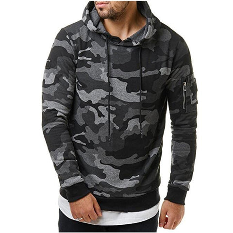 Image of Hoodies Men Autumn 2017 Men Military camouflage sweatshirt Pullover Casual Hip hop Hoodies & Sweatshirts Plus velvet 3d hoodies