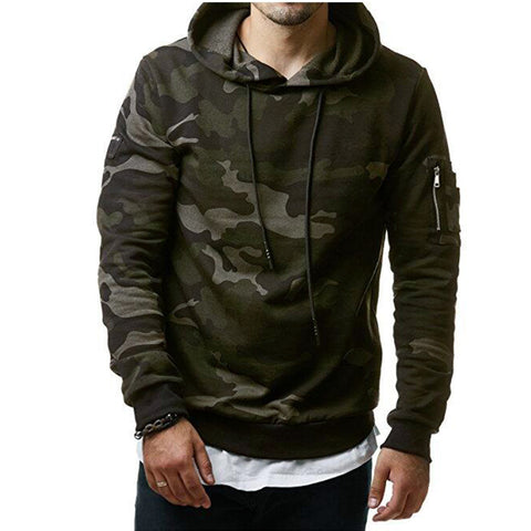 Image of Hoodies Men Autumn 2017 Men Military camouflage sweatshirt Pullover Casual Hip hop Hoodies & Sweatshirts Plus velvet 3d hoodies