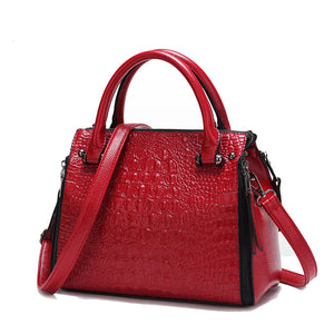Hot new 2 Set Alligator Luxury Handbags Women Bags Designer Women's Handbags And wallet
