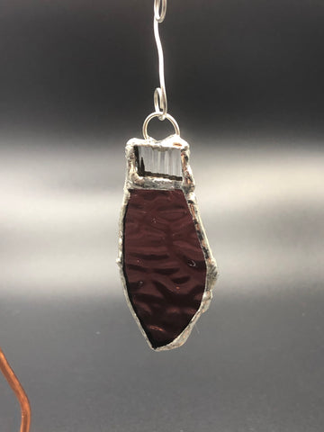 Image of Rockwell Glass Studio Stained Glass Christmas Bulb Ornament